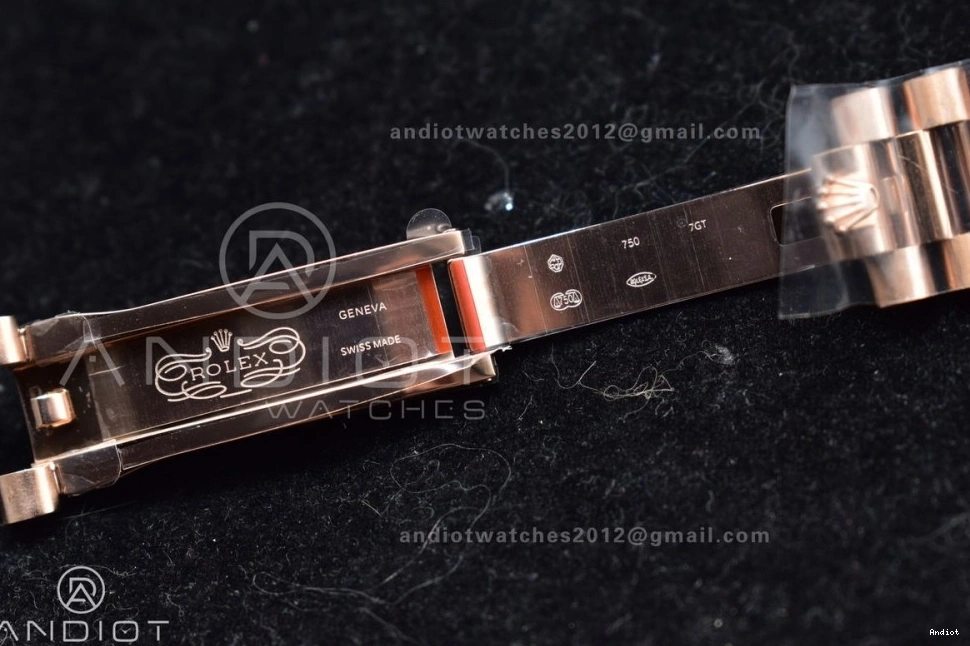 RG DayDate GMF Dial 40 Markers Roman President Green Weighted Steel Tungsten V2 A2836 Bracelet 904L on 1109